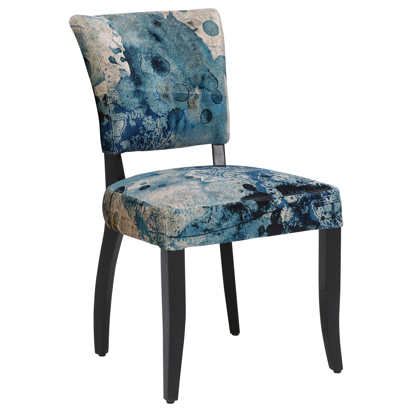Timothy Oulton Mimi Velvet Faded and Degraded Dining Chair, Melting Paisley