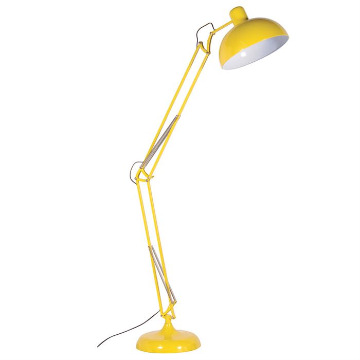 Yellow Floor Angle Lamp