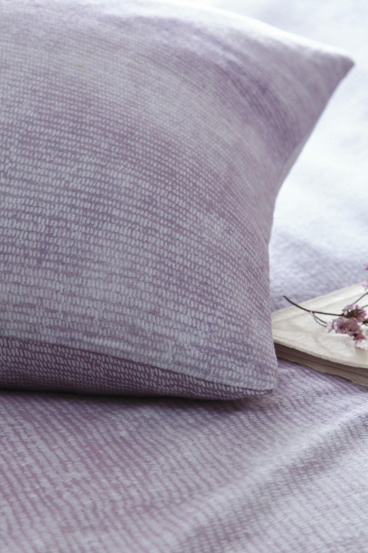 Appletree 'Anson Stripe' 100% Brushed Cotton Duvet Cover Set in Mauve 3