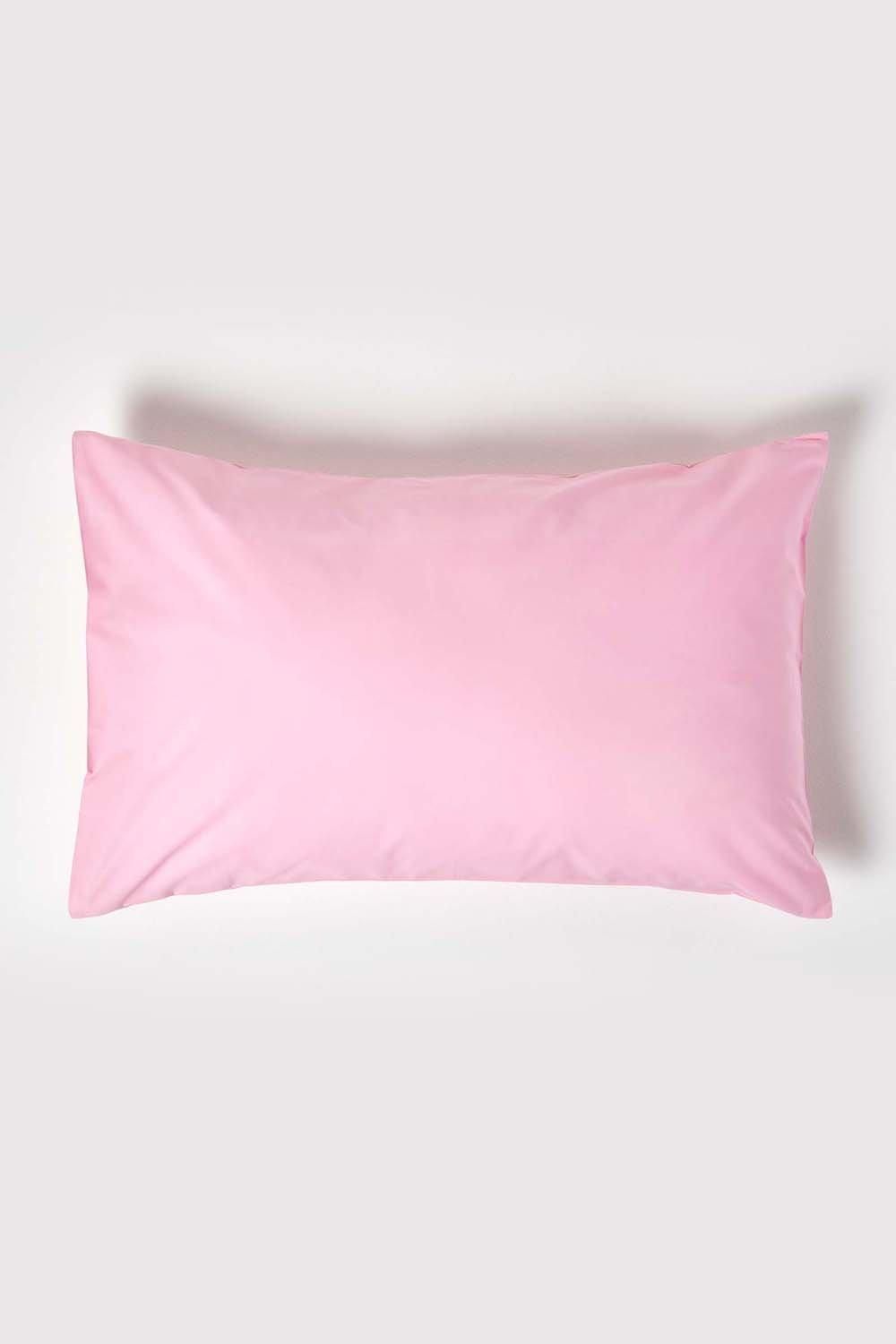 Homescapes Egyptian Cotton Housewife Pillowcase 200 TC, Standard Size in Pink