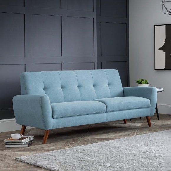 Monza Linen Small 3 Seater Sofa