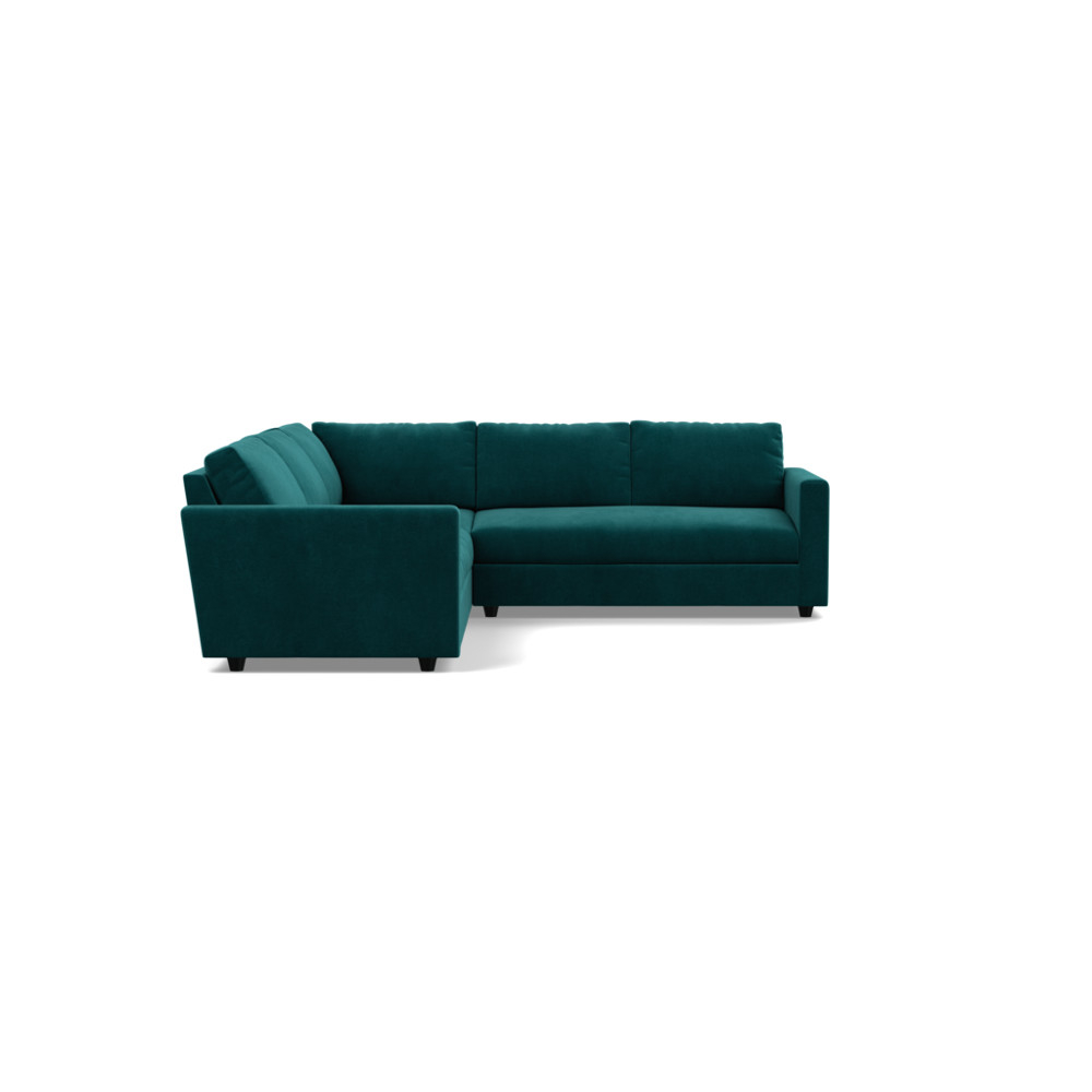 Heal's Nimbus II Large Corner Sofa Smart Luxe Velvet Ocean