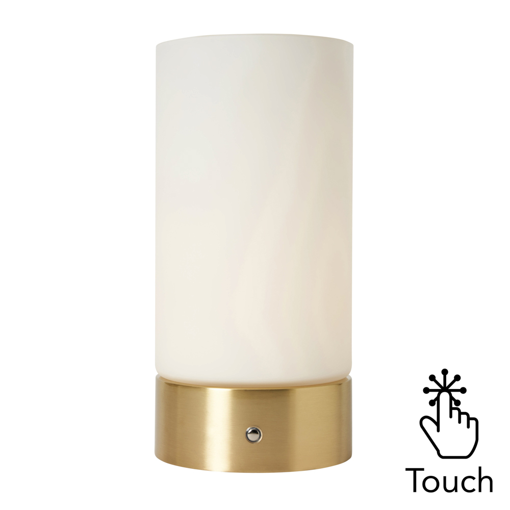 Elly Rechargeable Table Lamp, Brass