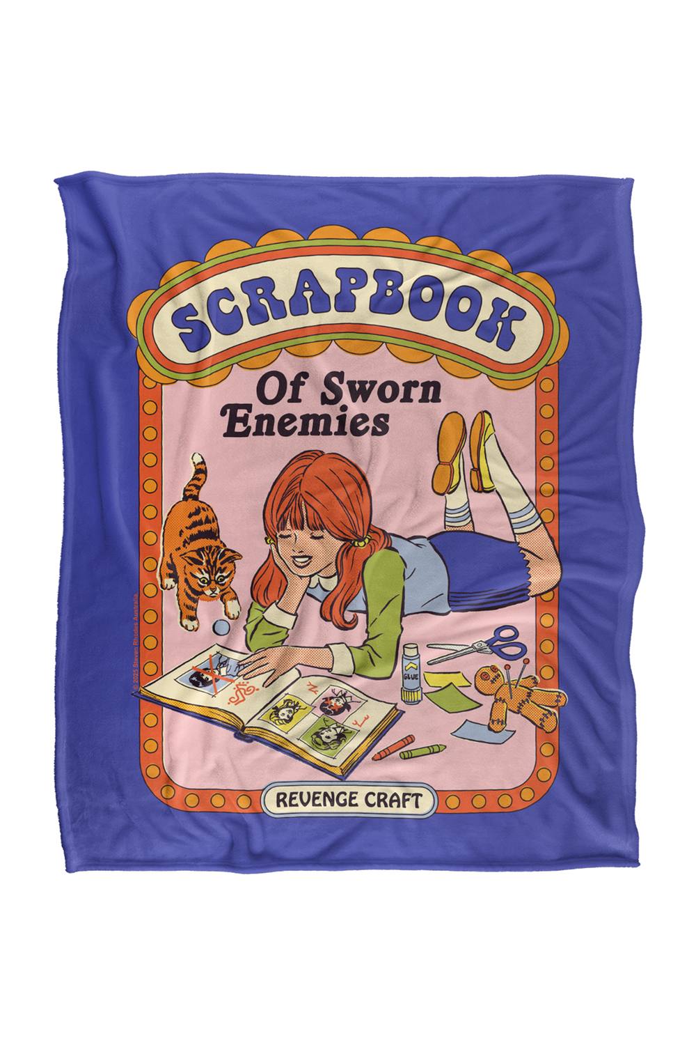 Steven Rhodes Scrapbook Of Sworn Enemies Super Soft Throw Blanket