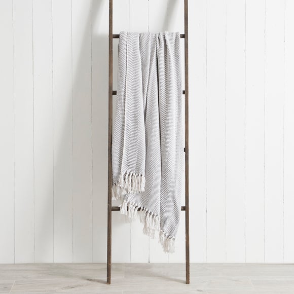 Jenson Herringbone Throw Blanket 235cm x 235cm