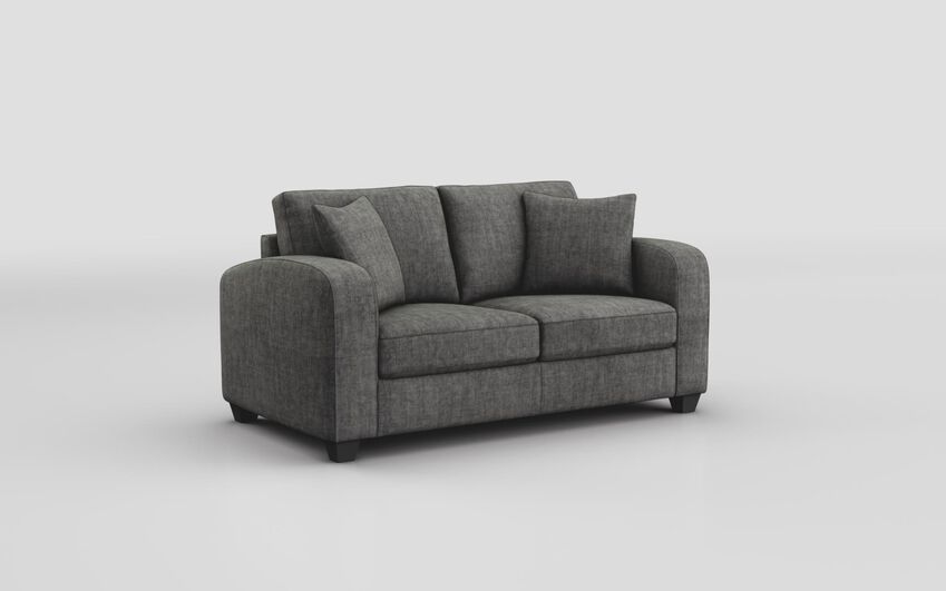 Black Fabric Sestola 2 Seater Sofa