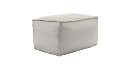 Isaac Small Rectangular Footstool in Clay House Herringbone Weave - sofa.com