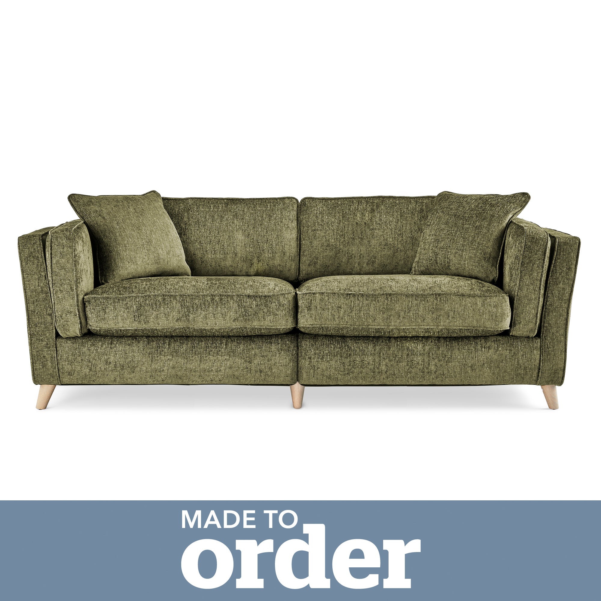 Arabella 4 Seater Sofa Luxury Chenille Green