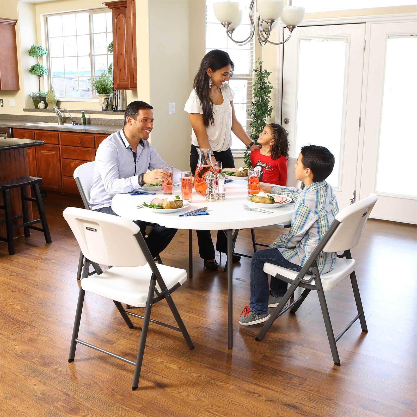 Lifetime 48 Inch Round Fold-In-Half Table
