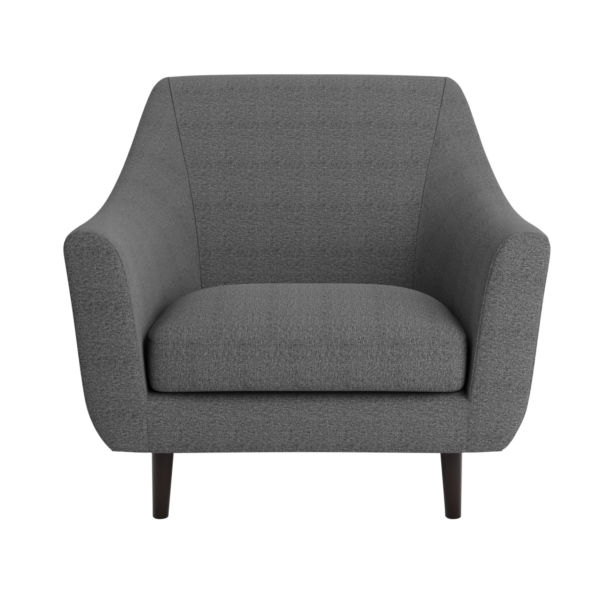 Eddie Fabric Tub Chair Charcoal
