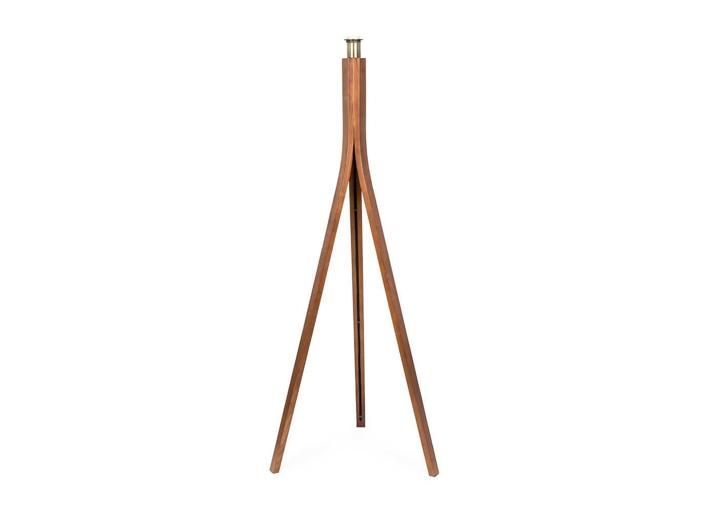 Heal's Baxter Wooden Floor Lamp Base Dark Ash