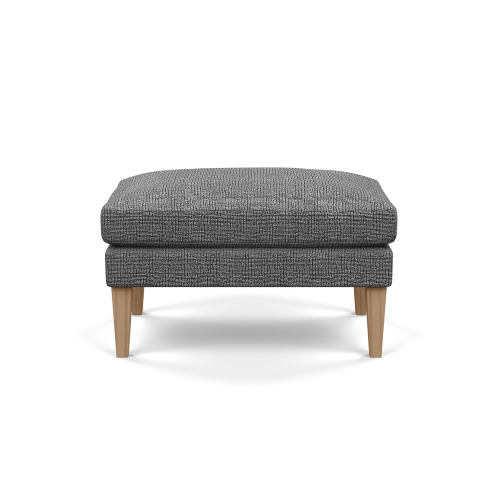 Heal's Wallis Ottoman Tejo Recycled Noir Tinted Ash Feet
