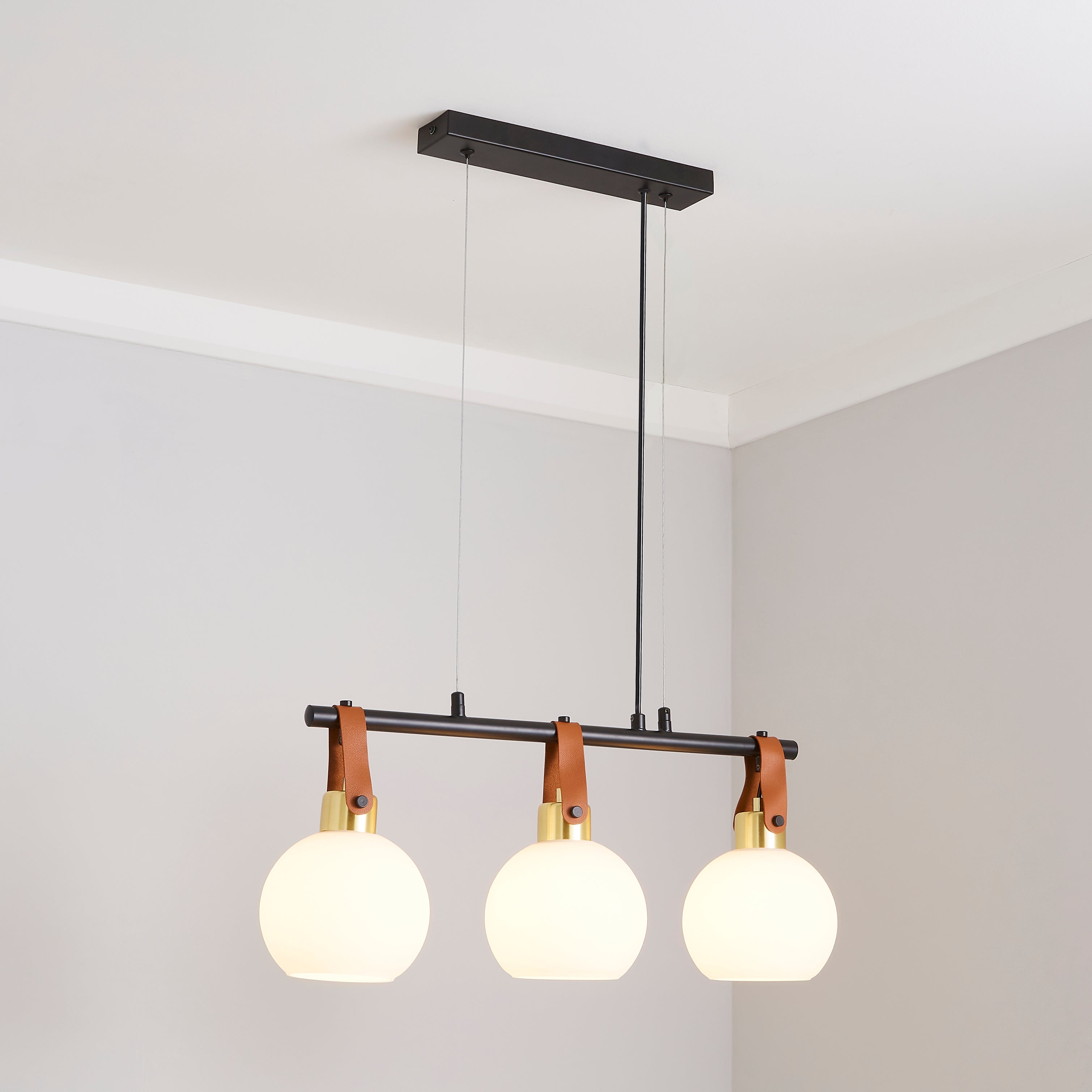 Joan 3 Light Diner Fitting Black