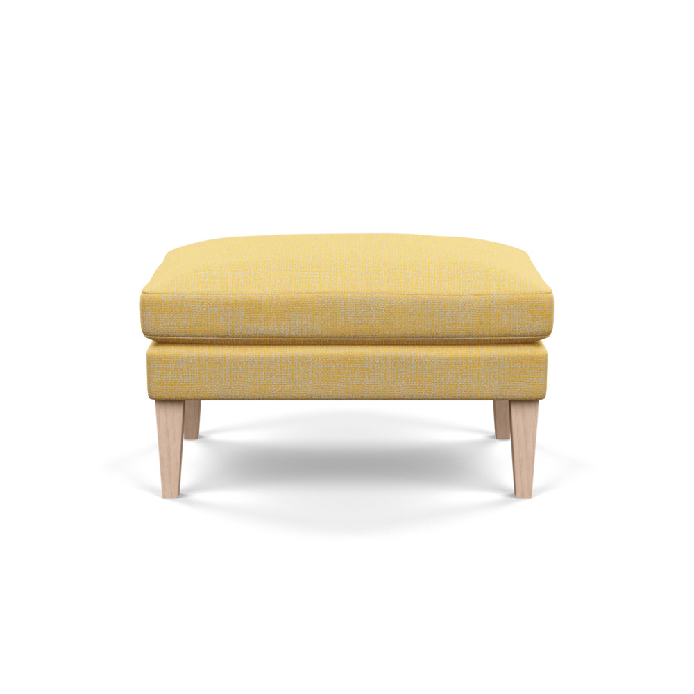 Heal's Wallis Ottoman Tejo Recycled Ochre Natural Ash Feet