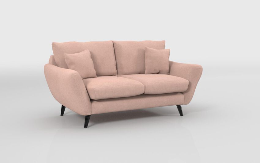Pink Fabric Edale 2 Seater Sofa