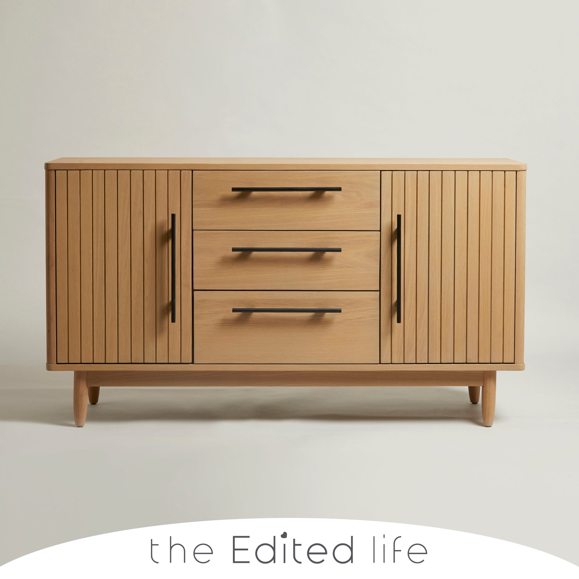 Akina Oak Large Sideboard Brown