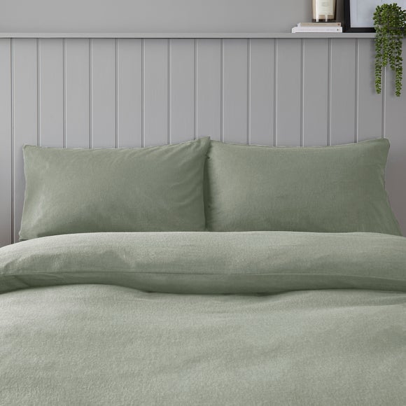 Soft & Cosy 100% Brushed Cotton Kingsize Standard Pillowcase Pair