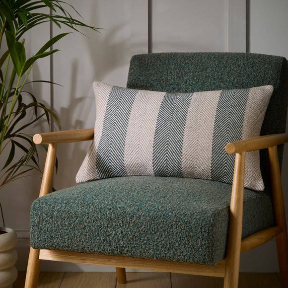 Jenson Herringbone Stripe Rectangle Cushion