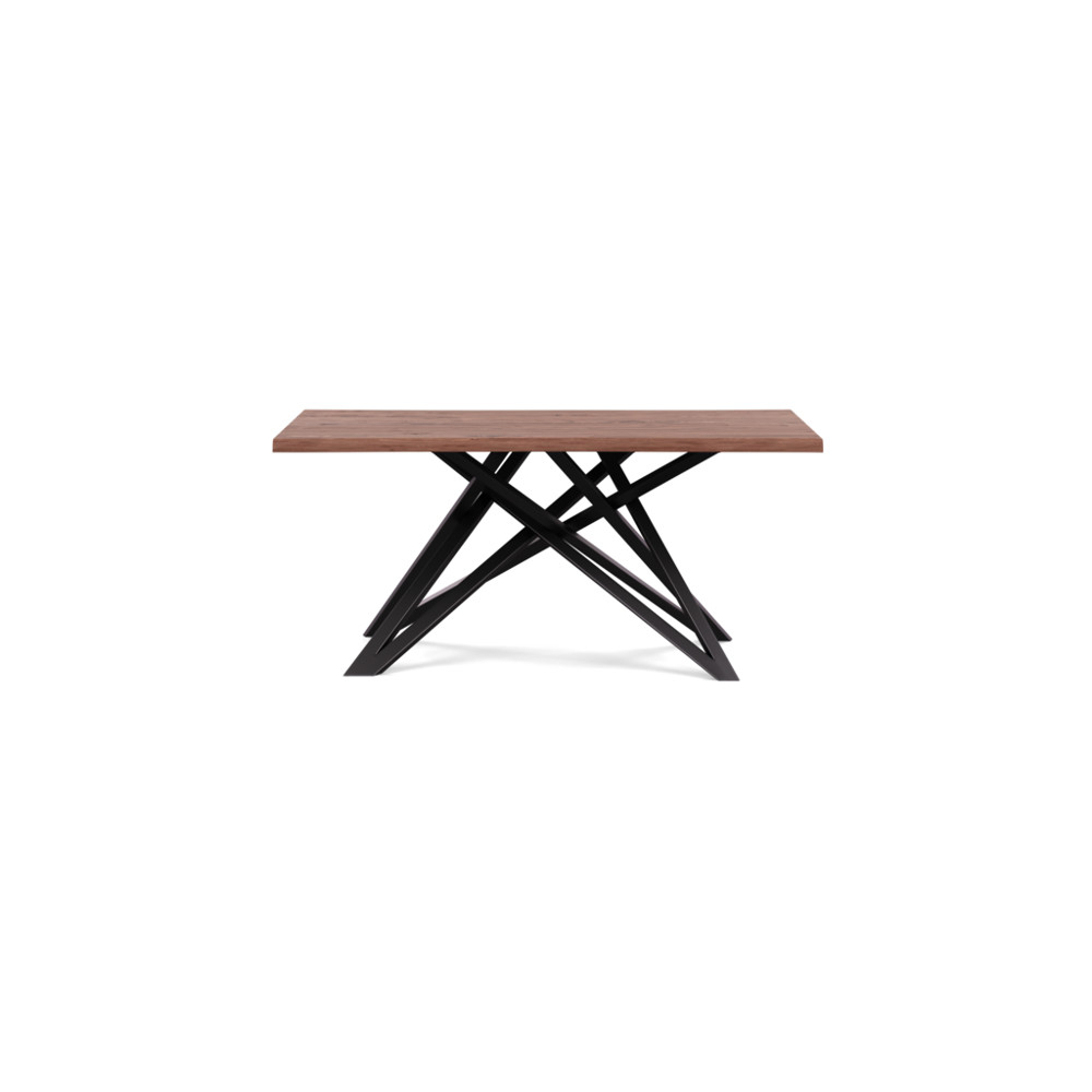 Heal's Vienna Dining Table 160x100cm Oiled Walnut Natural Edge Not Filled