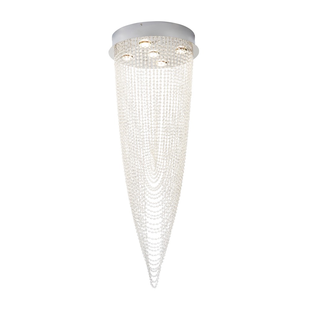 Valerie 5 Light Ceiling Light, Chrome