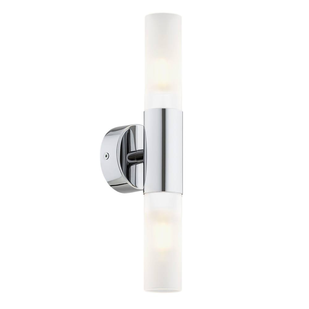 Netlighting Taylor Up & Down Wall Lamp Frosted Chrome in Grey
