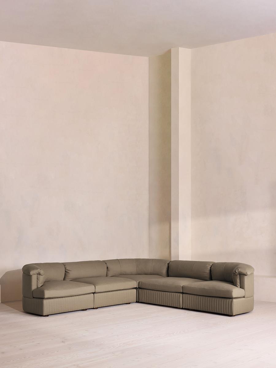 Oona Modular Sofa, Corner Sofa, Linen, Mushroom