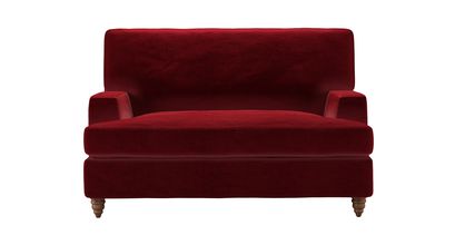 Isla Loveseat Sofabed in Claret Cotton Matt Velvet - sofa.com