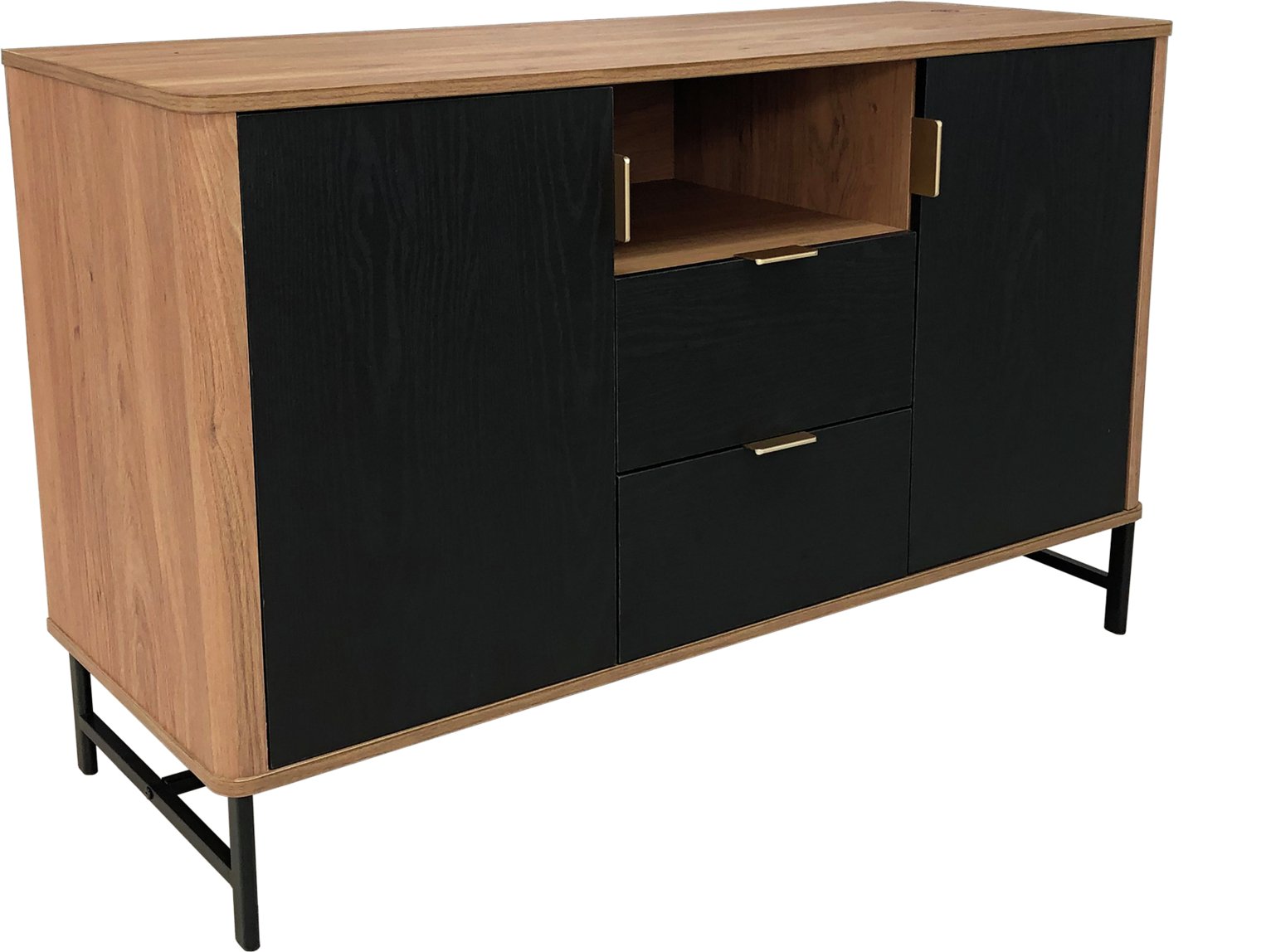 Koble Scandi Smart 2 Door 2 Drawer Sideboard - Walnut