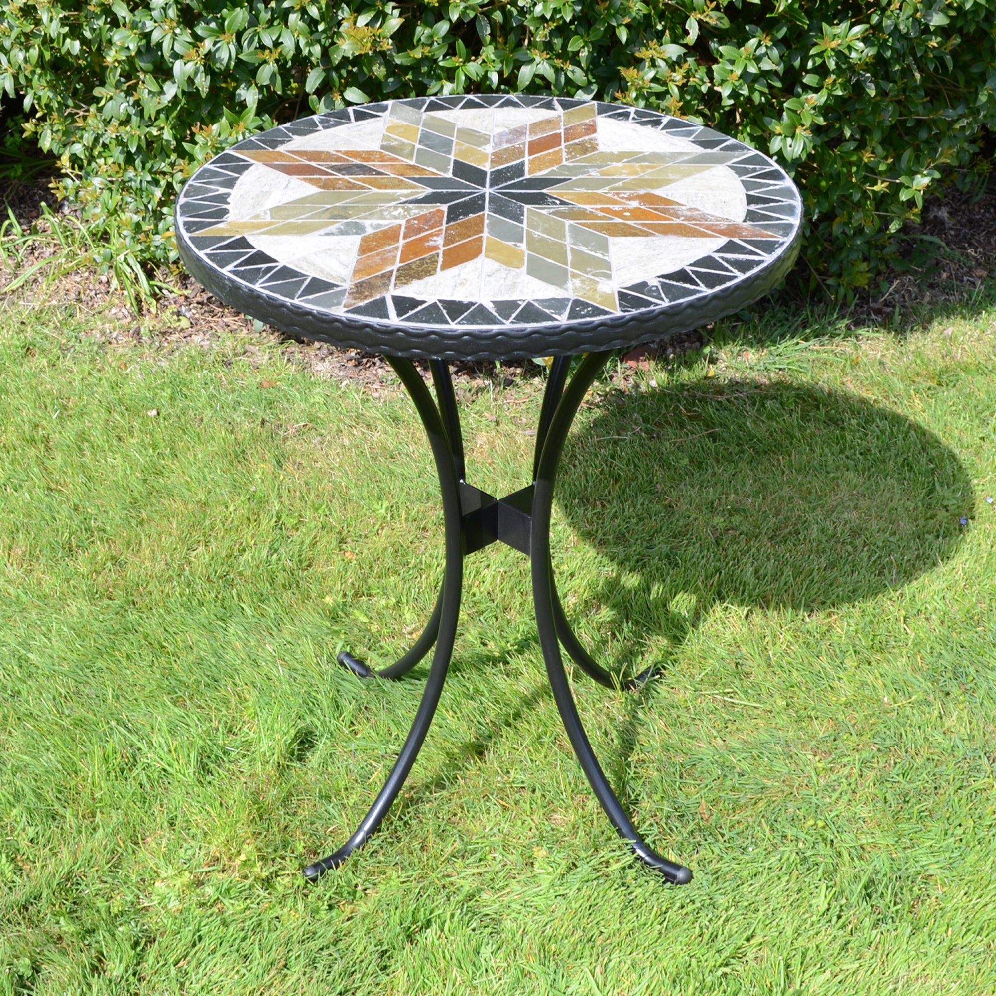 Montilla Bistro Table Grey/Yellow