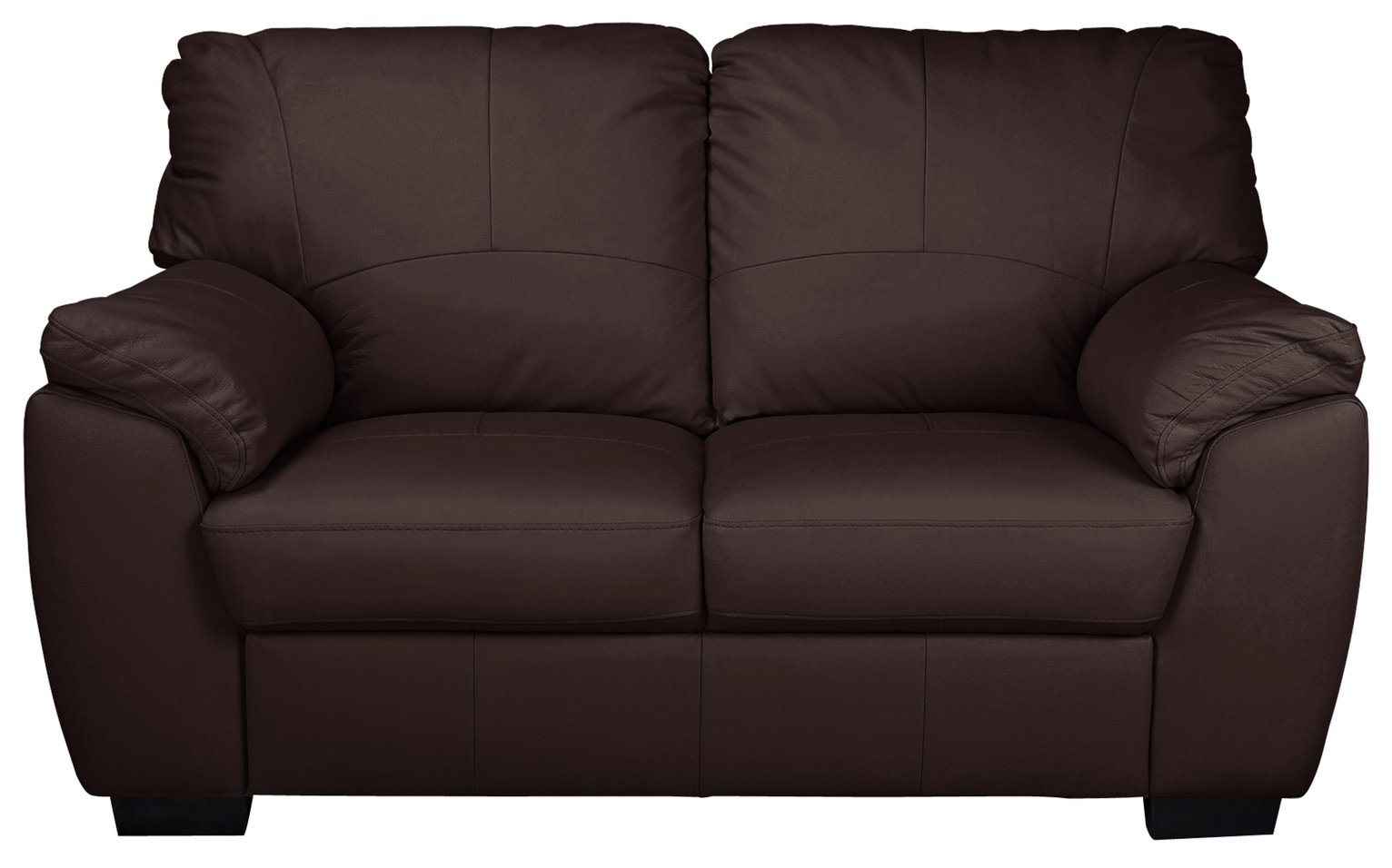 Argos Home Milano 2 Seater Leather Sofa - Chocolate
