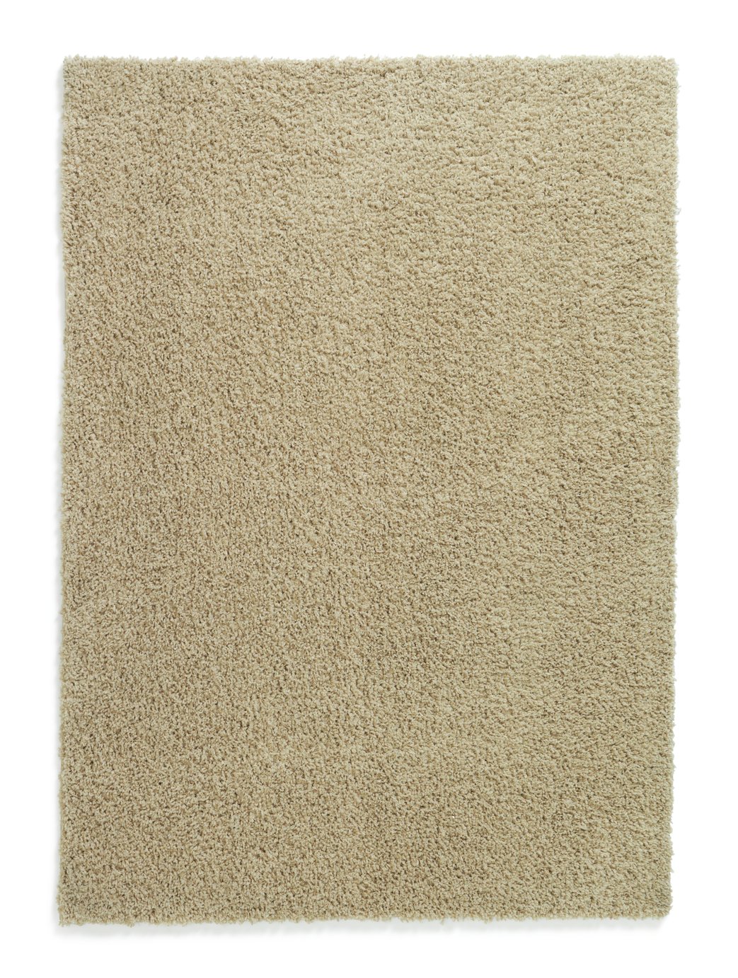 Habitat Recycled Cosy Plain Shaggy Rug - 80x150cm - Natural