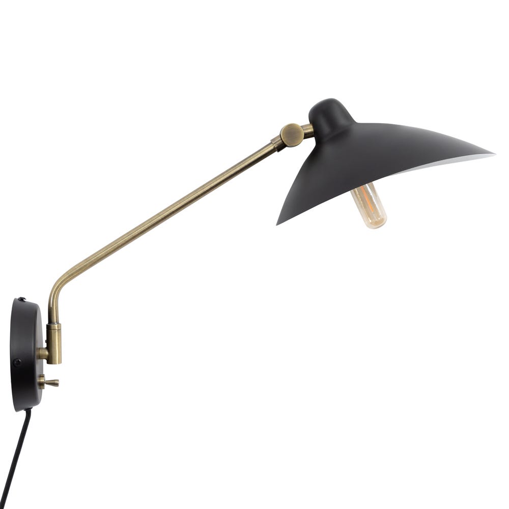 Heal's Milton Swing Arm Wall Light Black 2