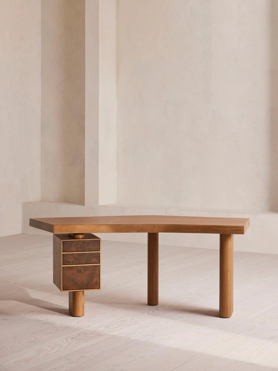 Arranmore Desk, Walnut Burl