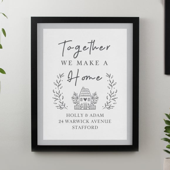 Personalised Home Poster Frame