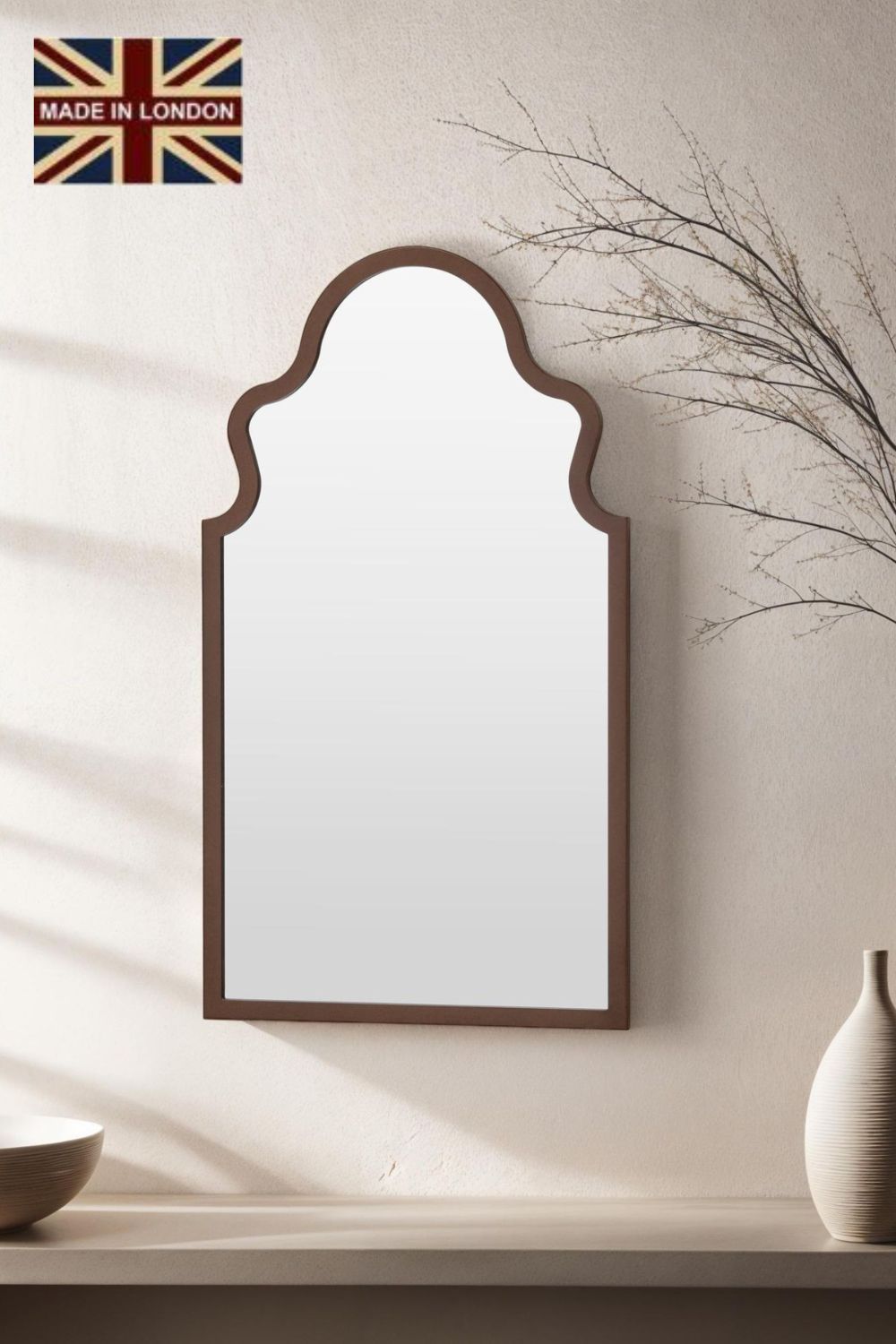 Yearn Mirrors Moroccon mirror bronze 98(h)x52cm(w)