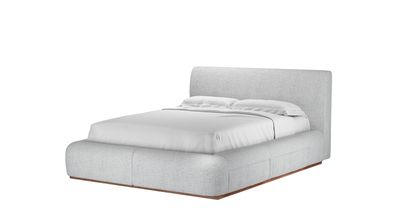 Sunday Double Divan Bed in Koala Chelsea Linen - sofa.com