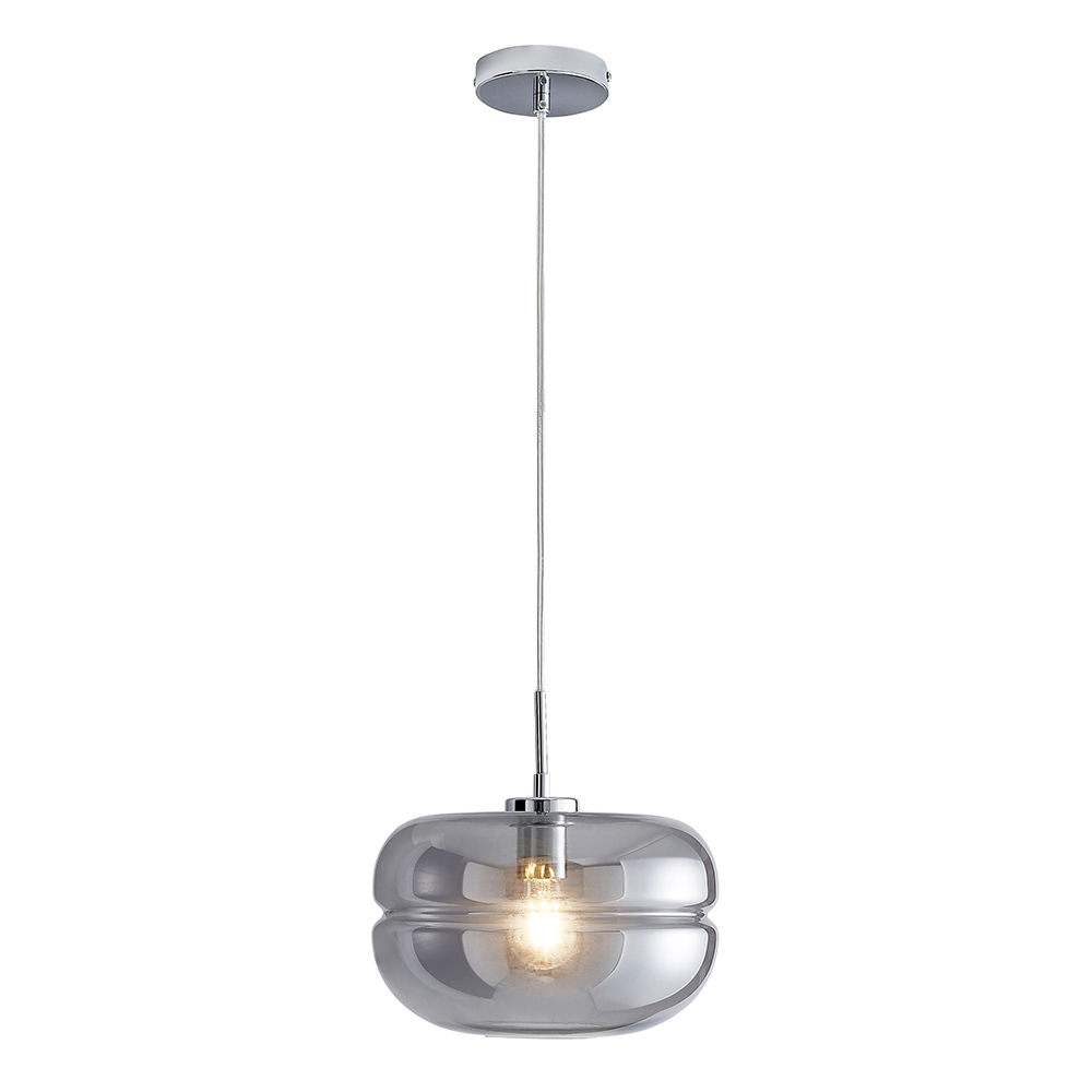 Joel 1 Light Ceiling Pendant, Smoke
