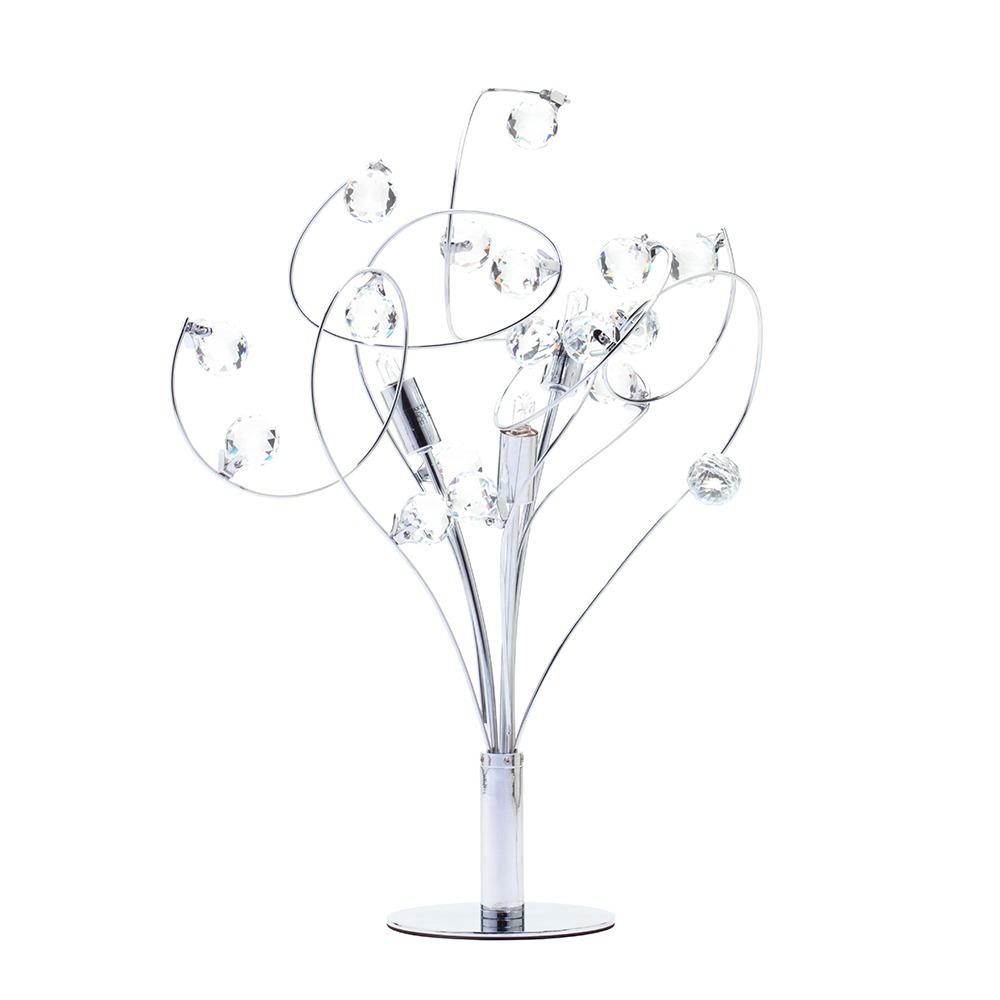 Lila Table Lamp, Chrome