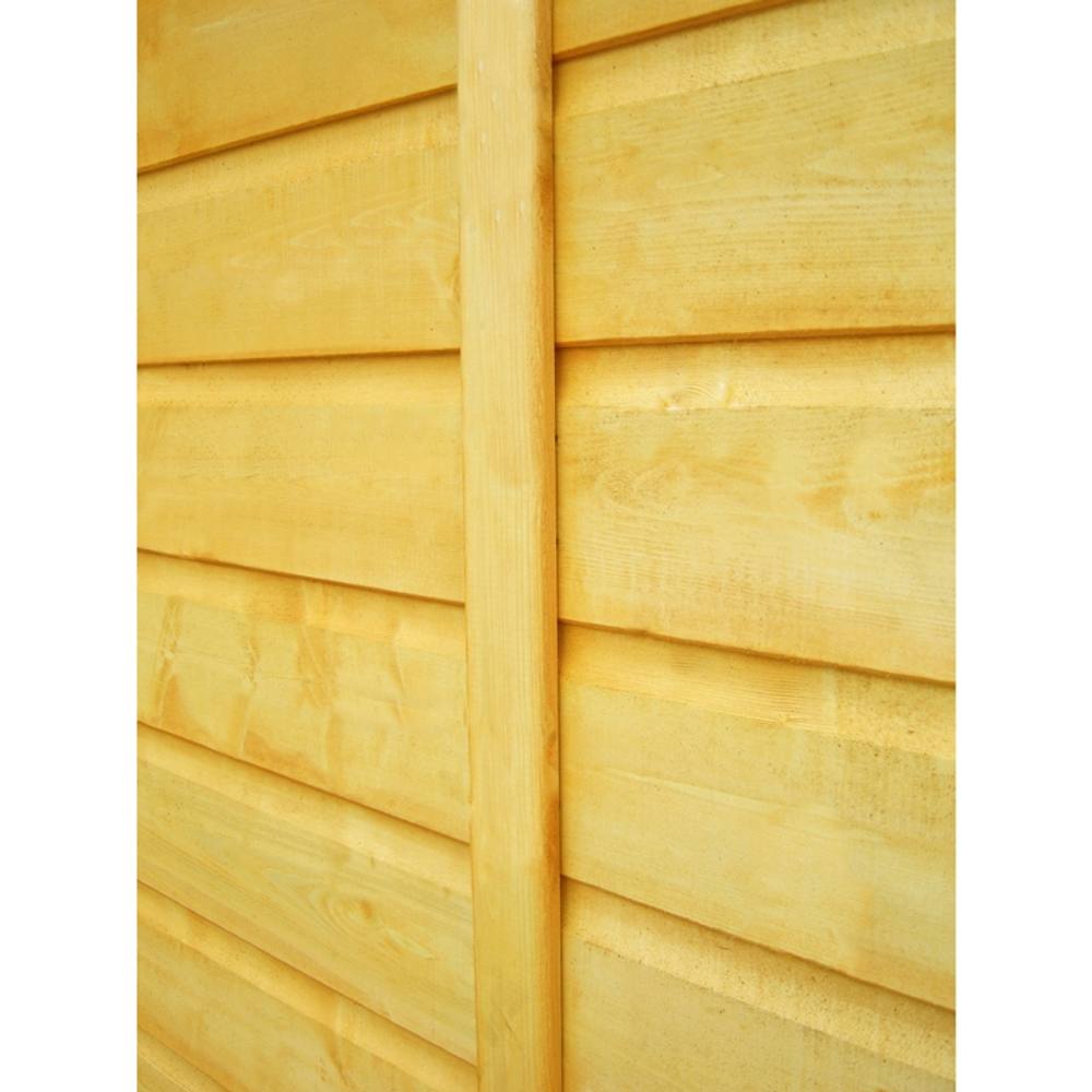 Shires Shetland Single Door Tongue & Groove Garden Shed Workshop 6x4 ft in Brown 5
