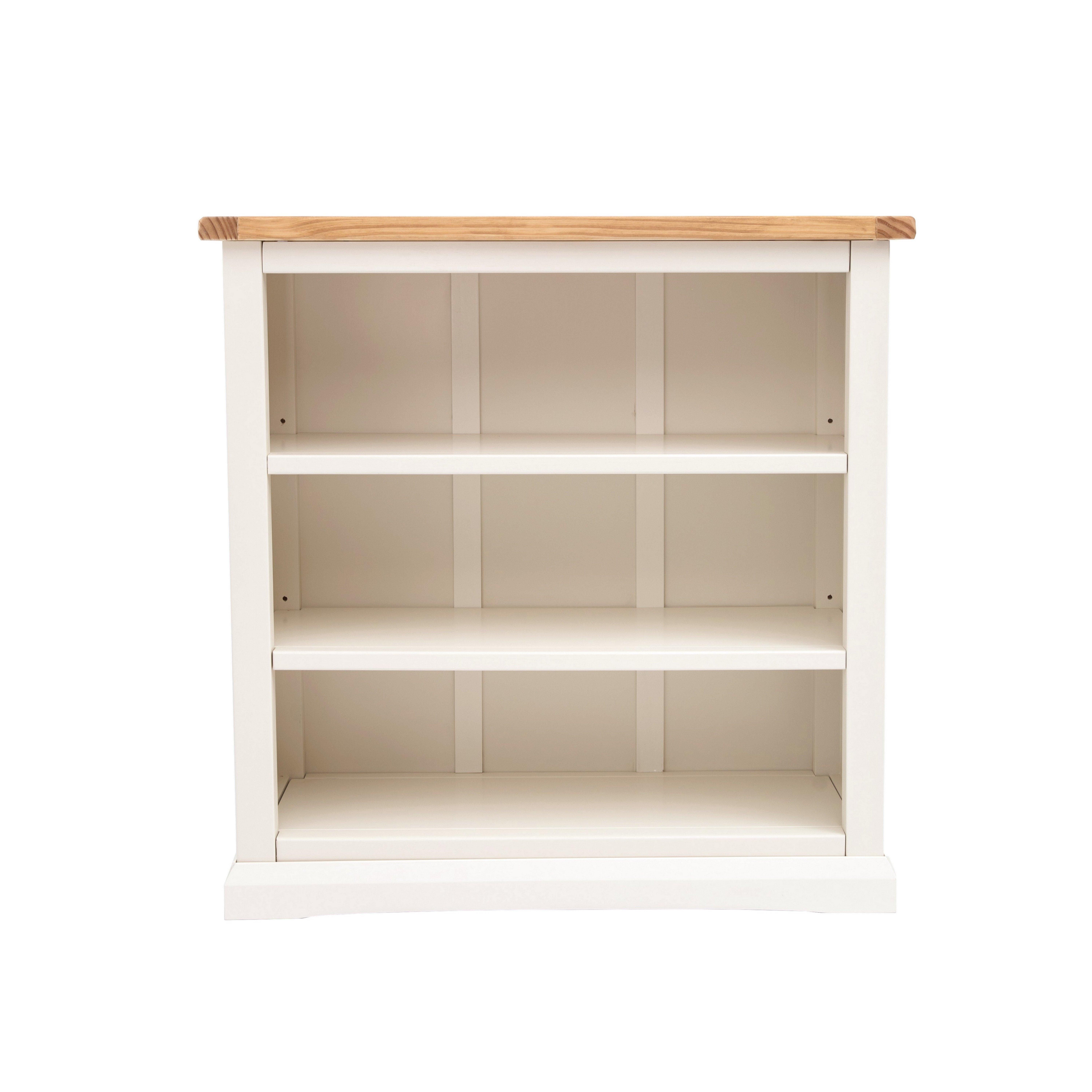 Cabinet Bits Bookcase with plinth 90x90x30cm in Off-White