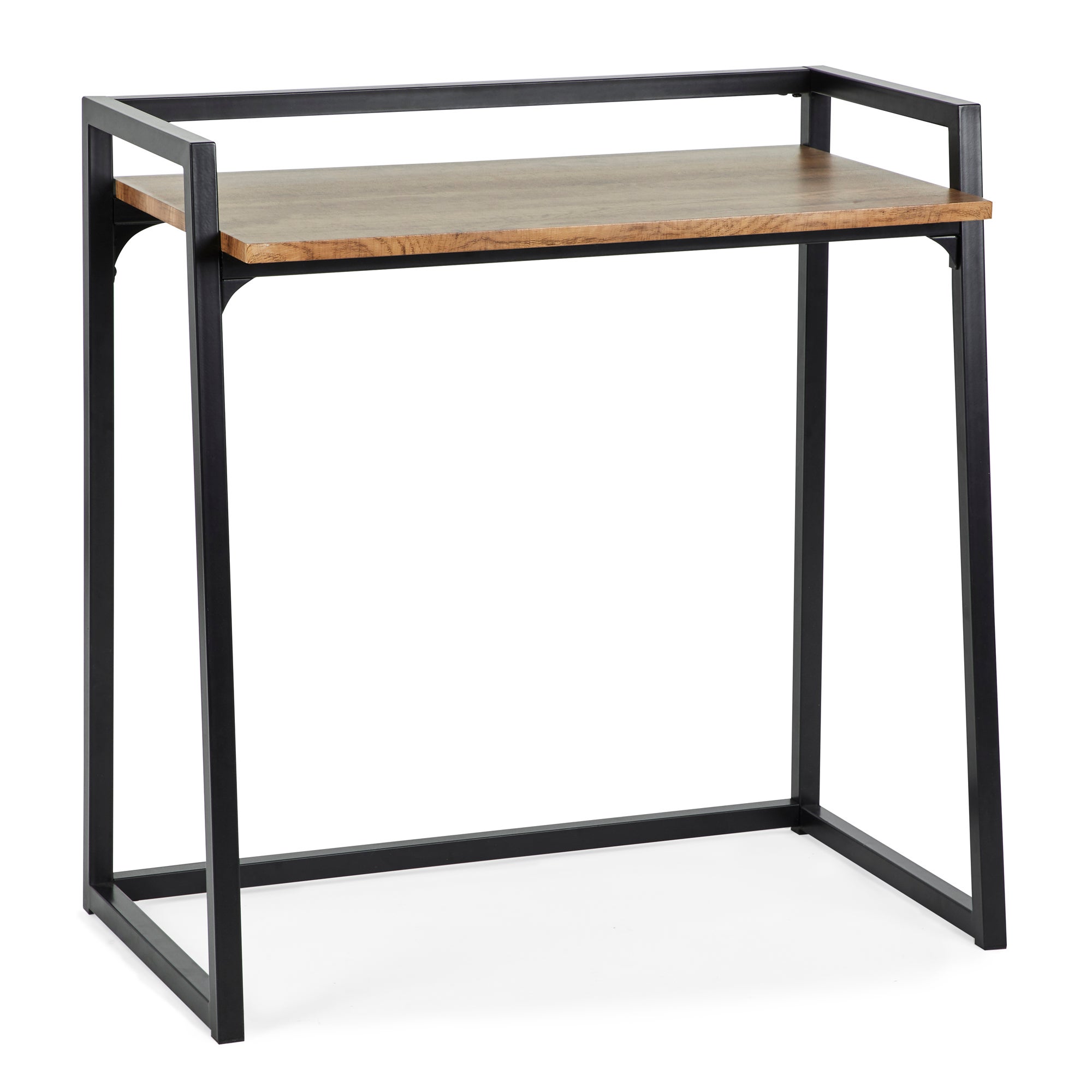 Alfie Rustic Wood Effect Desk Wood (Brown)