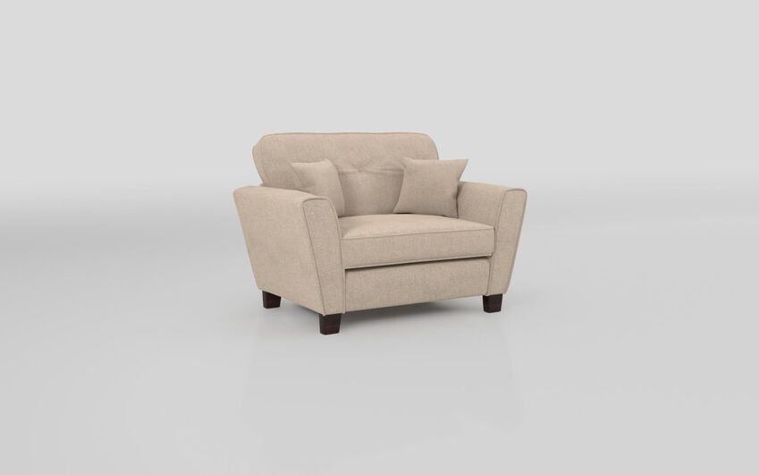 Brown Fabric Paisley Snuggle Chair