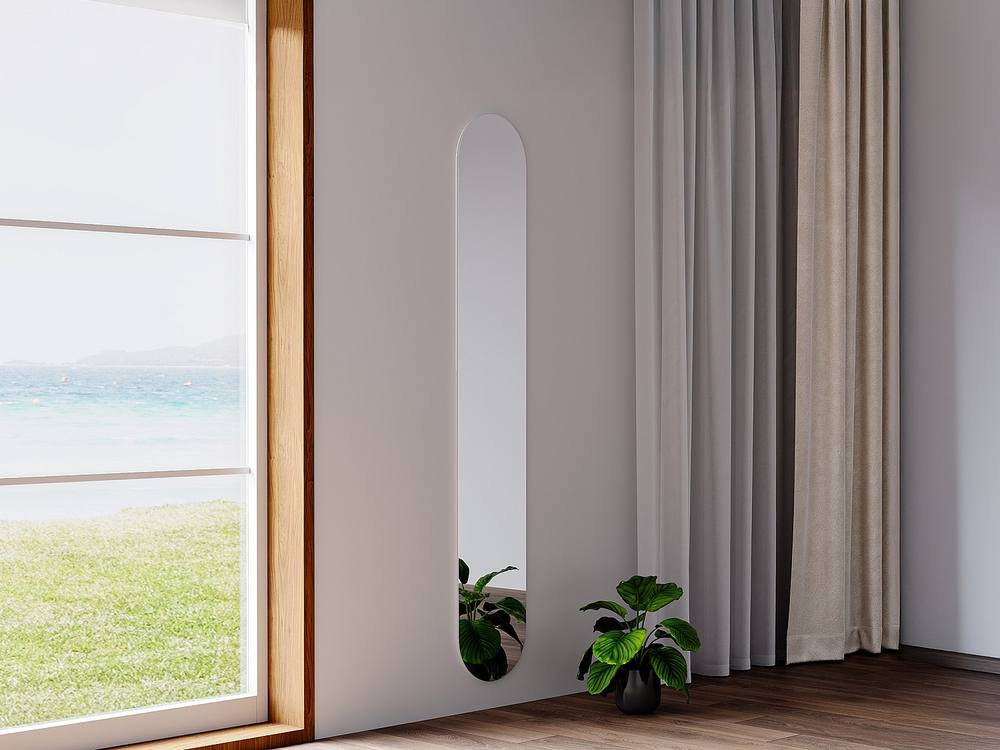 Vente-unique Oval Wall Mirror - L. 30 X H. 175 Cm - KANXI in Clear