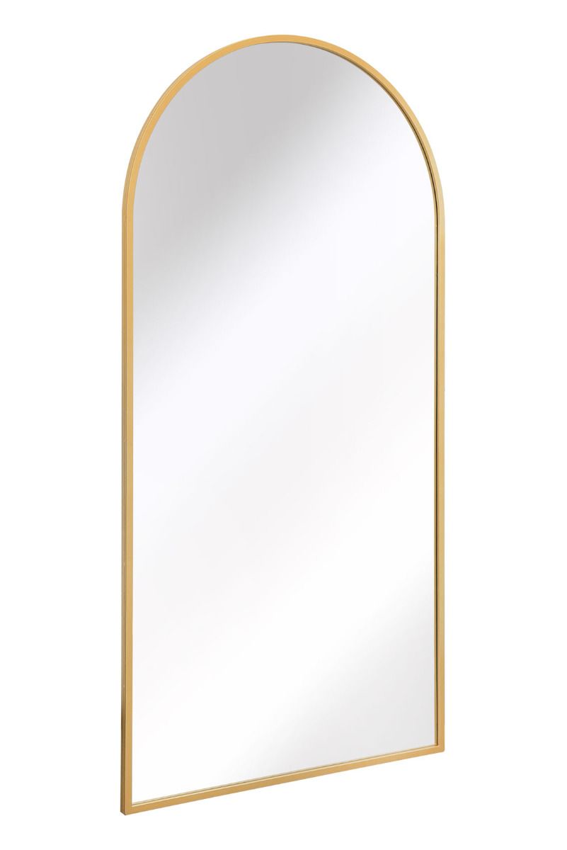 MirrorOutlet Gold Framed Arched Leaner/Wall Garden Mirror 75" x 47" (190x120CM) 4