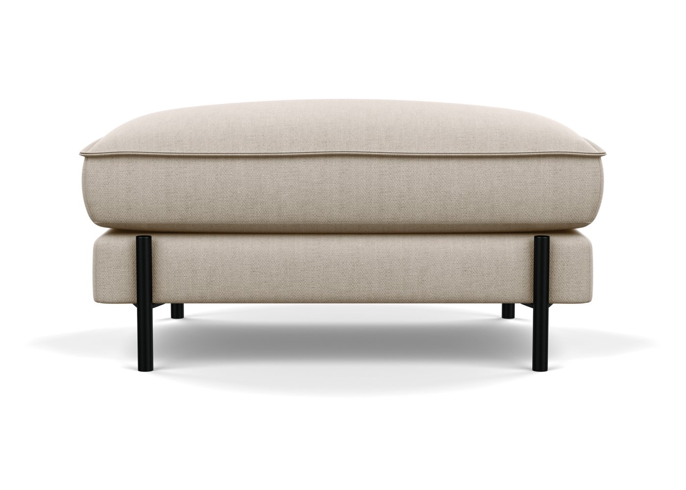Heal's Tortona Footstool Brecon Charcoal