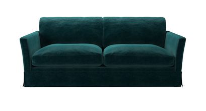 Otto 3 Seat Sofa Bed in Jade Smart Velvet - sofa.com