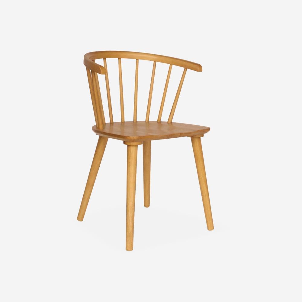 sweeek Pair Of Chairs In Walnut Wood & Plywood in Light Brown 2