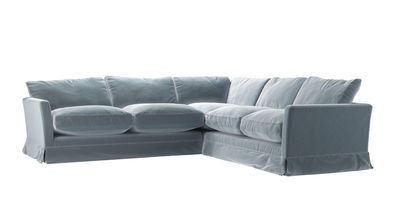 Otto Asym. Crn: LHF 2.5 Seat w RHF 2 Seat in Windermere Cotton Matt Velvet - sofa.com
