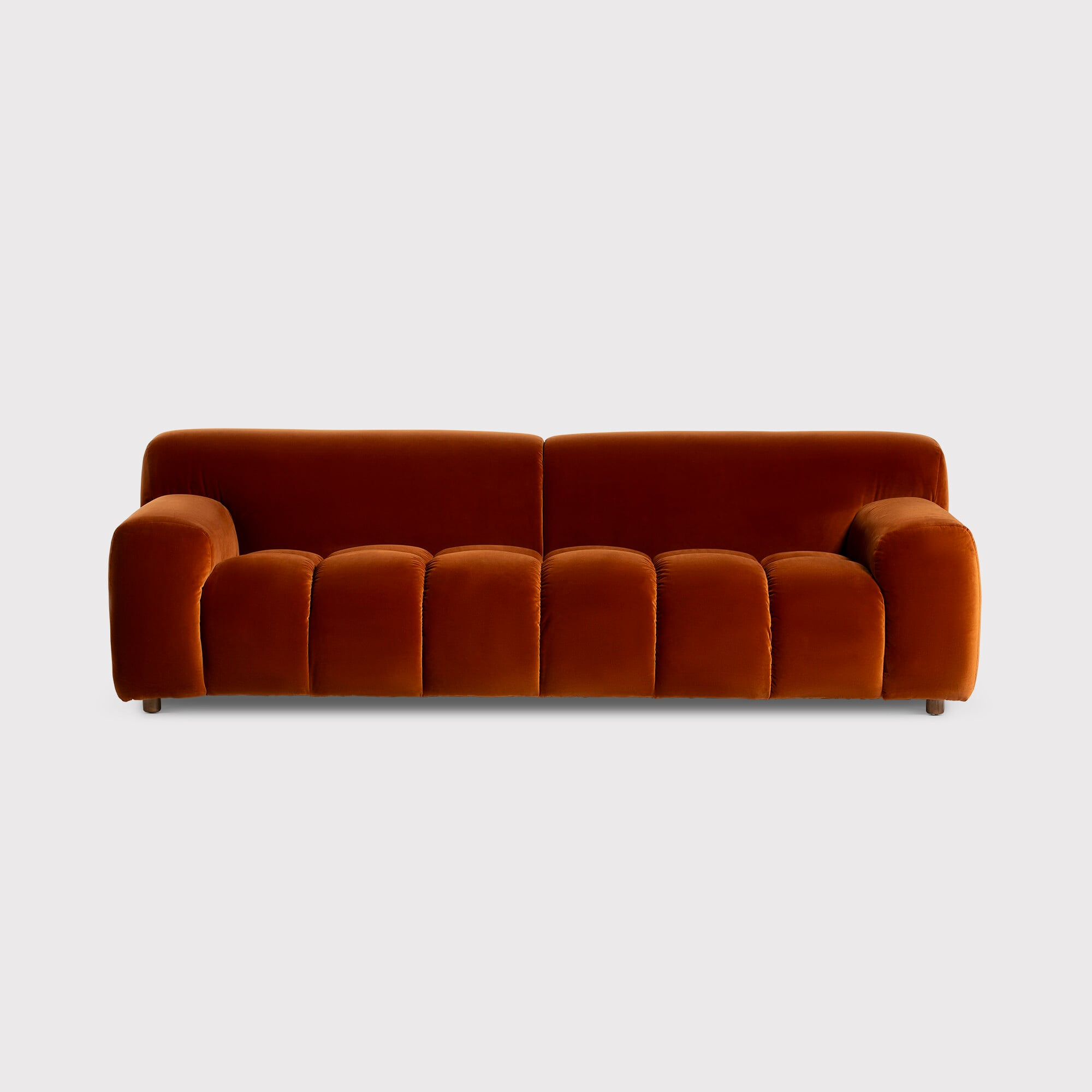 Lavinia 3 Seater Sofa, Orange Fabric | Barker & Stonehouse