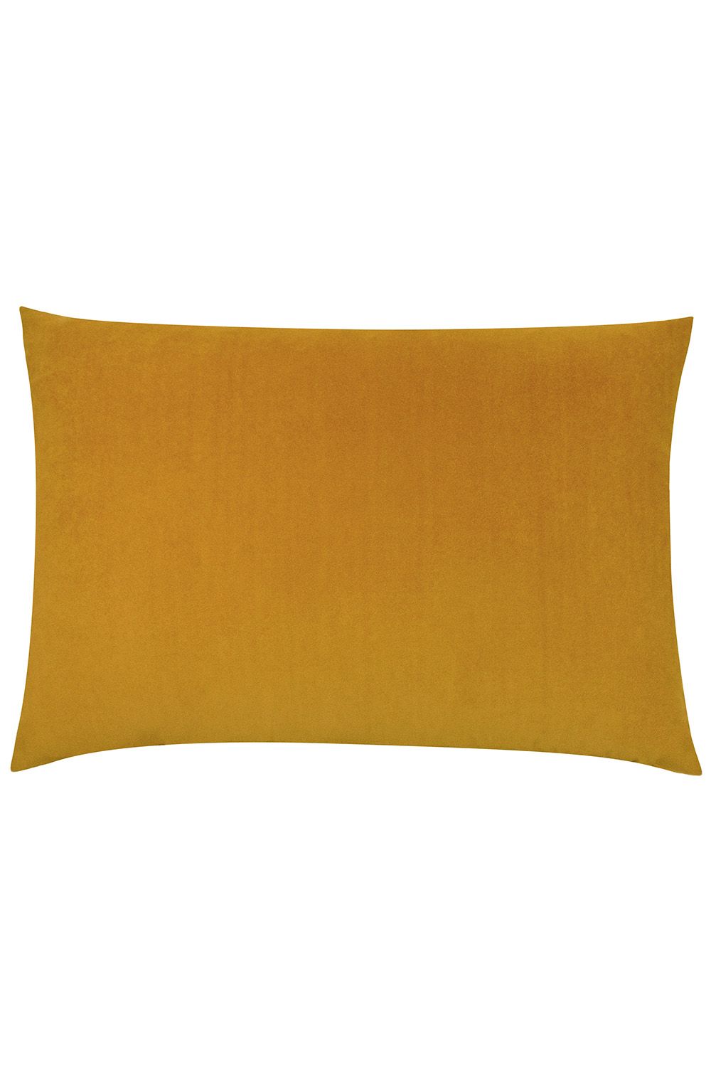 Furn Contra Soft Velvet Contrast Coloured Reverse Cushion in Mustard